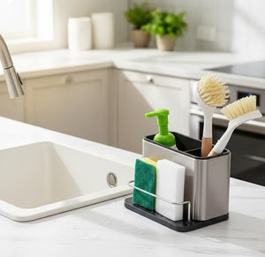 Stainless Steel Sink Storage Rack | رف تخزين حوض الفولاذ المقاوم للصدأ