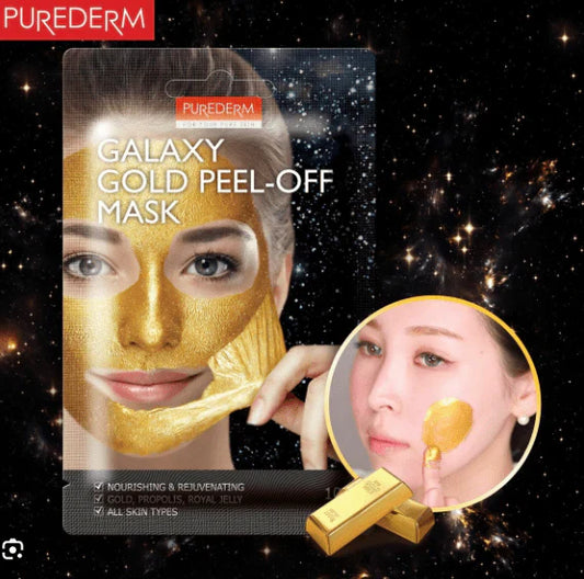 Purederm – Galaxy Gold Peel-Off Mask  بيوردرم – قناع التقشير الذهبي